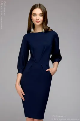 Купить свободное синее платье с кружевом Натали в Комсомольск-на-Амуре арт.  10281, интернет-магазин KOKETTE