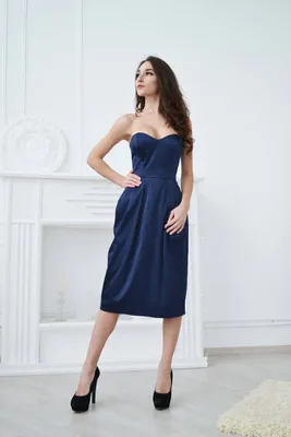 Синее платье - бюстье в магазине «de Swann» на Ламбада-маркете