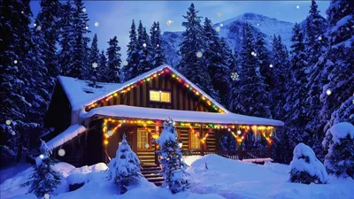 Сказочные зимние домики картинки - 74 фото