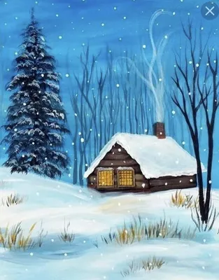 Зимняя сказка, домик в лесу зимой Stock Photo | Adobe Stock