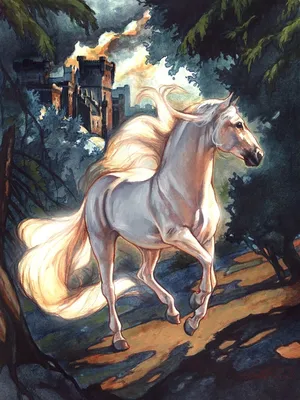 Сказочные рисунки лошадей - 72 фото