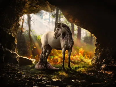 Фото Сказочная лошадь в солнечных лучах, by Cantatus-Promise