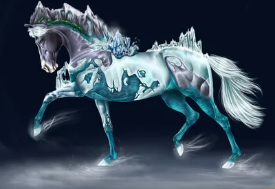 Портрет лошади сказочной гривой 3d представить Иллюстрация штока -  иллюстрации насчитывающей лошадь, мило: 170851574