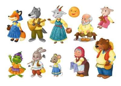 Персонажи русских народных сказок картинки для детей - 65 фото