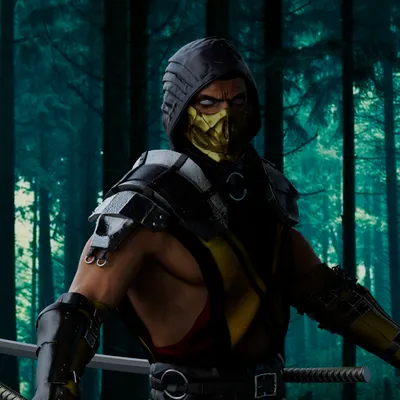 Scorpion from mortal kombat 11 on Craiyon