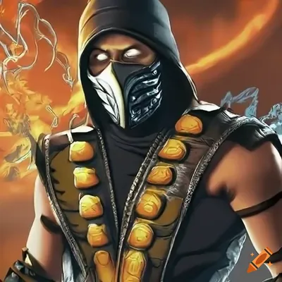 Scorpion - Mortal KOmbat Digital Art by Inspirowl Design - Fine Art America