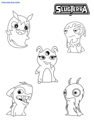Slug Ghoul Game Книжка-раскраска, слагтерра, игра, млекопитающее png |  PNGEgg