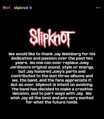 Slipknot announces member departures ahead of tour - Los Angeles Times
