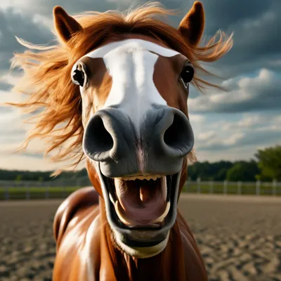 Лошади - на самом деле такие смешные. | Пикабу