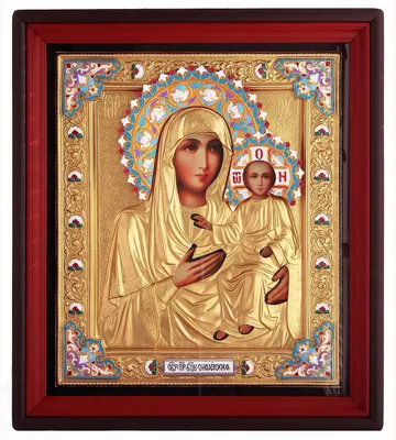 Смоленская икона Божией Матери ручной работы 38 на 32 см, арт. СМ-001 -  Православные иконы и кресты ручной работы