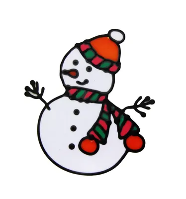 Новогодняя наклейка на окно лицо снеговика, 10х10 см, белый, силикон  (000456-7) (ID#1146712031), цена: 51 ₴, купить на Prom.ua