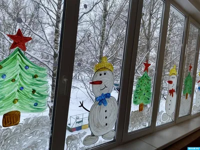 Новогодние наклейки \"Снеговик\" на окно, украшение 2024 купить по выгодной  цене в интернет-магазине OZON (1284315559)
