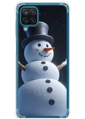 Мобильный Телефон С Снеговик — стоковая векторная графика и другие  изображения на тему Без людей - Без людей, Белый, Белый фон - iStock