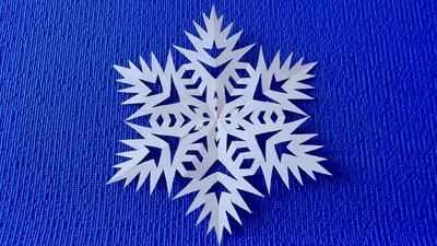 How beautiful it is to cut a paper snowflake. Paper snowflake  tutorial.#Snowflakes - YouTube