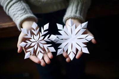 Как сделать красивые снежинки из бумаги на Новый год | Женский журнал Клео  | Дзен