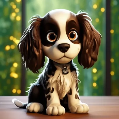 Собака породы спаниель маленький …» — создано в Шедевруме