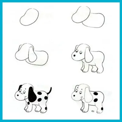 Картинки собак карандашом для срисовки (50 картинок) 🤣 WebLinks