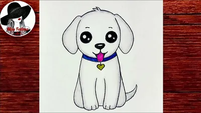 Как Нарисовать МИЛОГО ЩЕНКА Очень Просто | Лёгкий Рисунок Собаки Карандашом  - YouTube