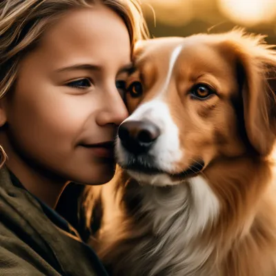 Собака-друг человека,доброта, …» — создано в Шедевруме