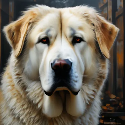 Собака алабай картина Зд …» — создано в Шедевруме
