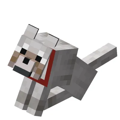 Собака из Minecraft» — создано в Шедевруме