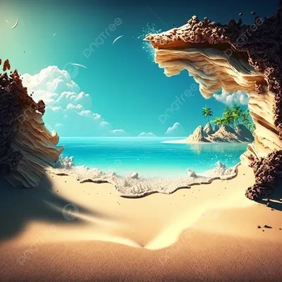 Лето солнце море пляж on Craiyon