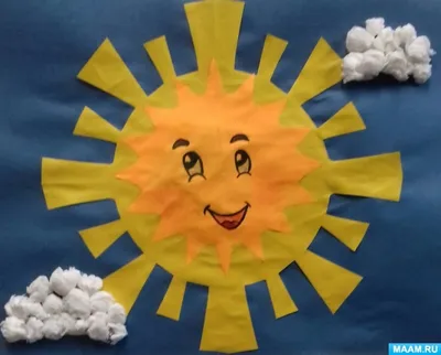 Мастер-класс по декоративной аппликации «Солнышко, улыбнись!» для старших  дошкольников ко Дню солнышка на МAAM (5 фото). Воспитателям детских садов,  школьным учителям и педагогам - Маам.ру