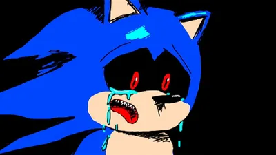 Sonic.exe,соник с черными глазами,…» — создано в Шедевруме