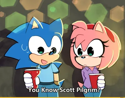 Amy Rose (Эми Роуз) :: Sonic the hedgehog (Еж Соник, Ёж Соник) :: StH  Персонажи :: Scott Pilgrim (Скотт Пилигрим) :: Sonic (соник, Sonic the  hedgehog, ) :: Comic Books (Комиксы, графические