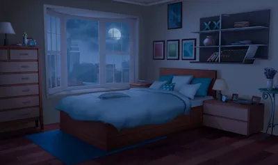 Интерьер спальни с уютными одеялами на кровати и горящими свечами ночью ::  Стоковая фотография :: Pixel-Shot Studio