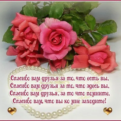 Картинки Спасибо за дружбу: с надписями для друзей