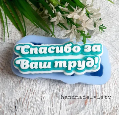 Купить Силиконовая форма «Надпись спасибо за..» в Ставрополе - Широкий  выбор!