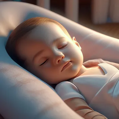Милый спящий маленький ребенок в постели :: Стоковая фотография ::  Pixel-Shot Studio