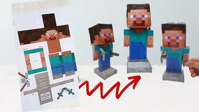 Стив из Minecraft, в стиле …» — создано в Шедевруме
