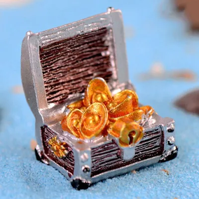 Деревянный сундук с сокровищами, полный золотых монет в стиле  кросспроцессинга vanitas, фотореалистичные детали | Премиум Фото