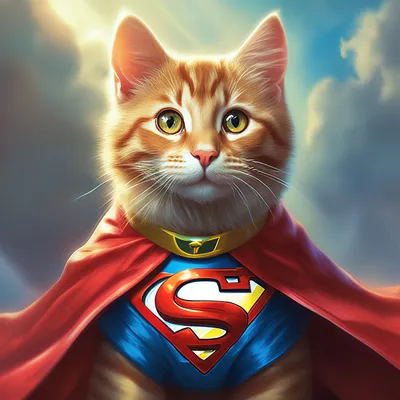 Для Супер кошка» — создано в Шедевруме