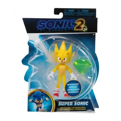 Фигурка Ёжик Соник 2 Супер Соник Sonic The Hedgehog 2 Super Sonic Jakks  41497 ➦ купить в интернет магазине dzhitoys.com.ua, цена 1499 грн.