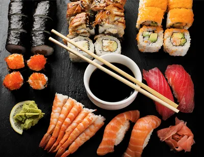 Красивые бесплатные новые фото суши, японская еда, чай горшок, бонсай  высокого качества на рабочий стол. | Еда, Идеи для блюд, Японская еда