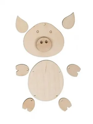 Заготовка для декорирования Свинка гипс 00-00000512 купить за 73,00 ₽ в  интернет-магазине Леонардо