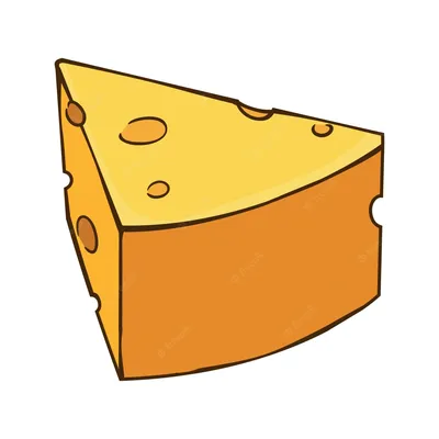 Картинка мультяшный сыр ❤ для срисовки