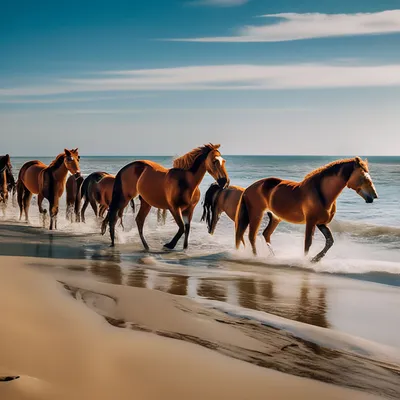 Табун лошади, который побежали в пустыне Стоковое Фото - изображение  насчитывающей лошади, галоп: 136591876