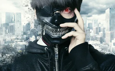 Обои Аниме Tokyo Ghoul, обои для рабочего стола, фотографии разное, арты,  kaneki, ken, канеки, кен, tokyo, ghoul, токийский, гуль, белые, волосы,  красный, глаз, маска Обои для рабочего стола, скачать обои картинки заставки