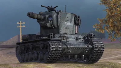 модель танк \"КВ-2\" (1/100, бронза)