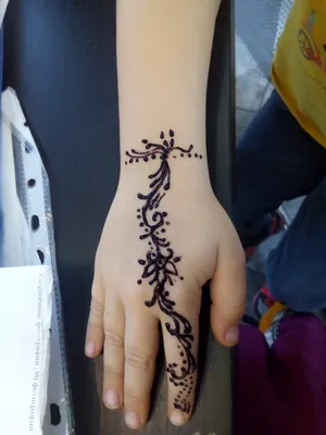 Простой рисунок хной 28.11.2020 №058 -Simple henna drawing- tatufoto.com -  tatufoto.com