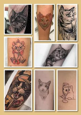 Эскиз тату кошки | Дизайн кошачьих татуировок, Геометрическая татуировка,  Эскиз татуировки