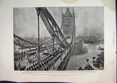 Тауэрский мост | Tower Bridge, Великобритания, разводной мост, Темза, XIX  век, пешеходные галереи, смотровая площадка
