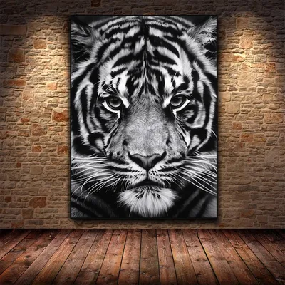 Модульная картина \"Белый тигр\"