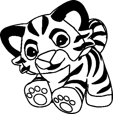 Рисунки тигра для срисовки (18 лучших фото)