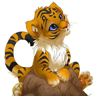 Тигр мультяшный рисунок - 72 фото