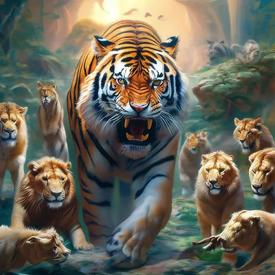 Много львов и тигров - картинки и фото koshka.top